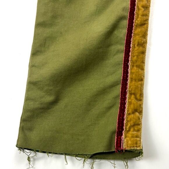 Joes Green Cargo Pants with Velvet Stripe - Picture 7 of 14